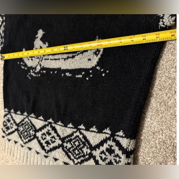 Vintage Ralph Lauren Hand Knit Sweater M Cotton Linen Canoe 90s Mock Turtleneck - Picture 8 of 8